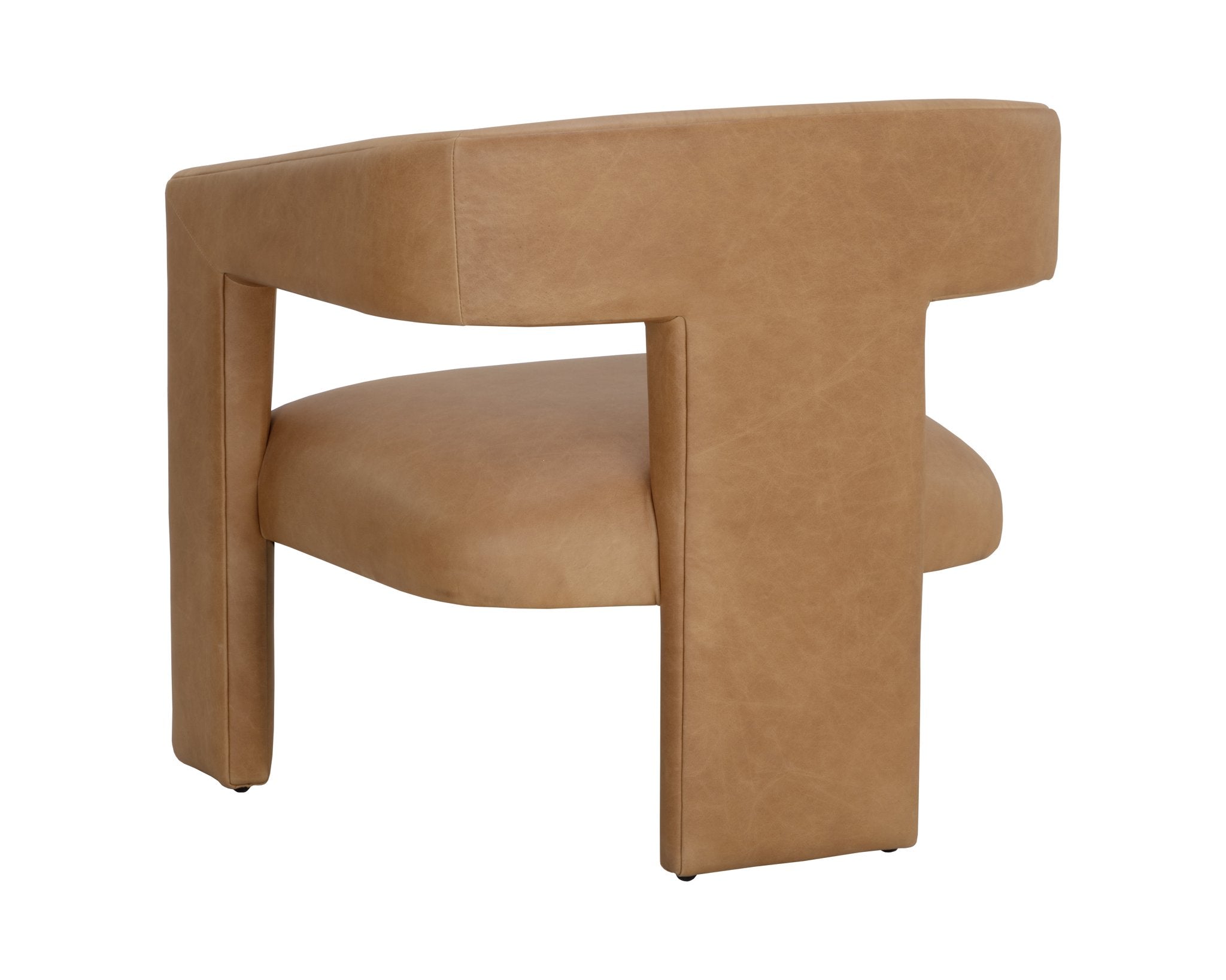 Sunpan Cobourg Lounge Chair Ludlow Sesame Leather