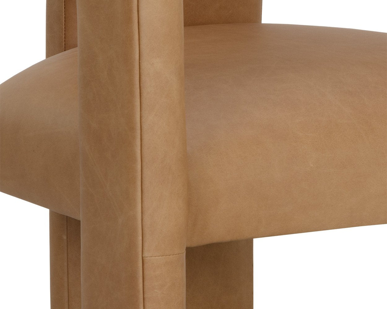 Sunpan Cobourg Lounge Chair Ludlow Sesame Leather