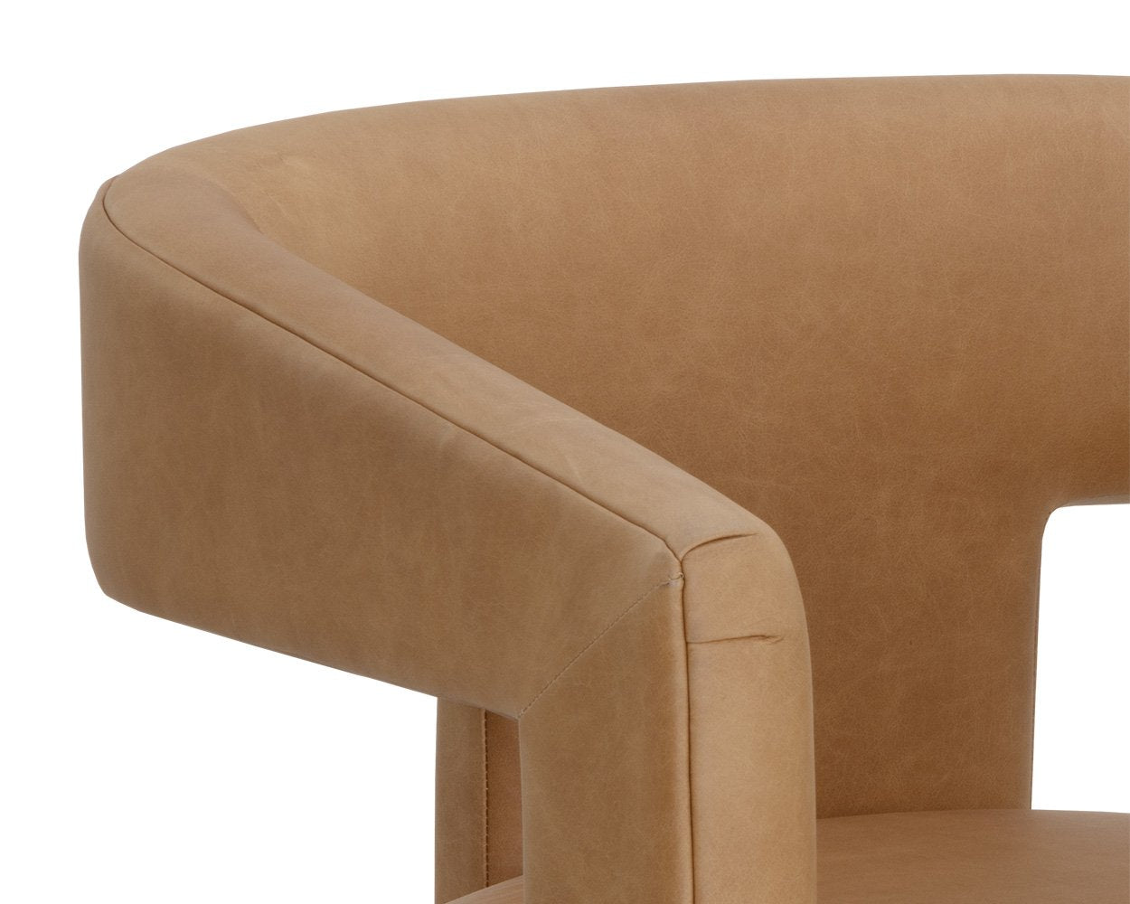 Sunpan Cobourg Lounge Chair Ludlow Sesame Leather