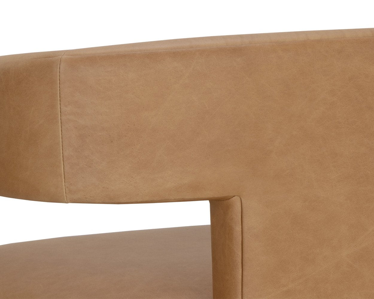 Sunpan Cobourg Lounge Chair Ludlow Sesame Leather