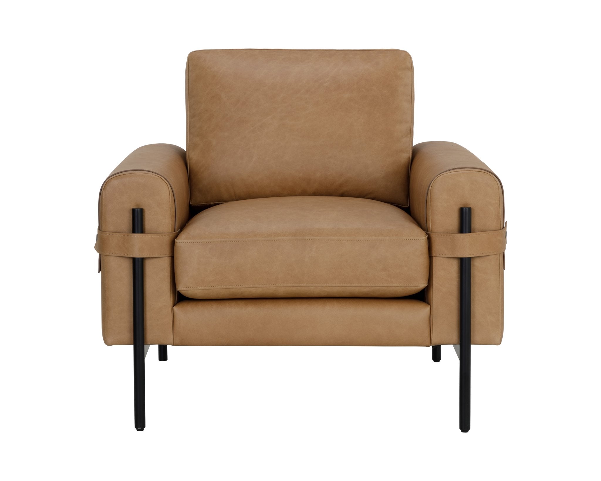 Sunpan Camus Armchair Ludlow Sesame Leather