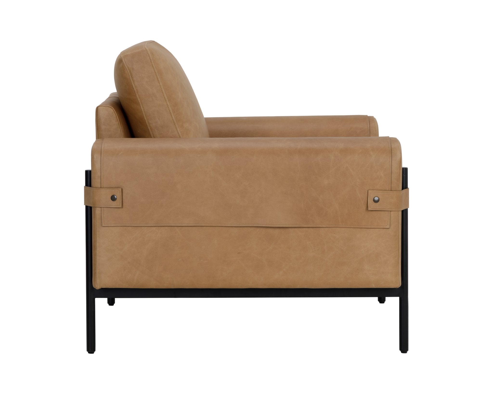 Sunpan Camus Armchair Ludlow Sesame Leather