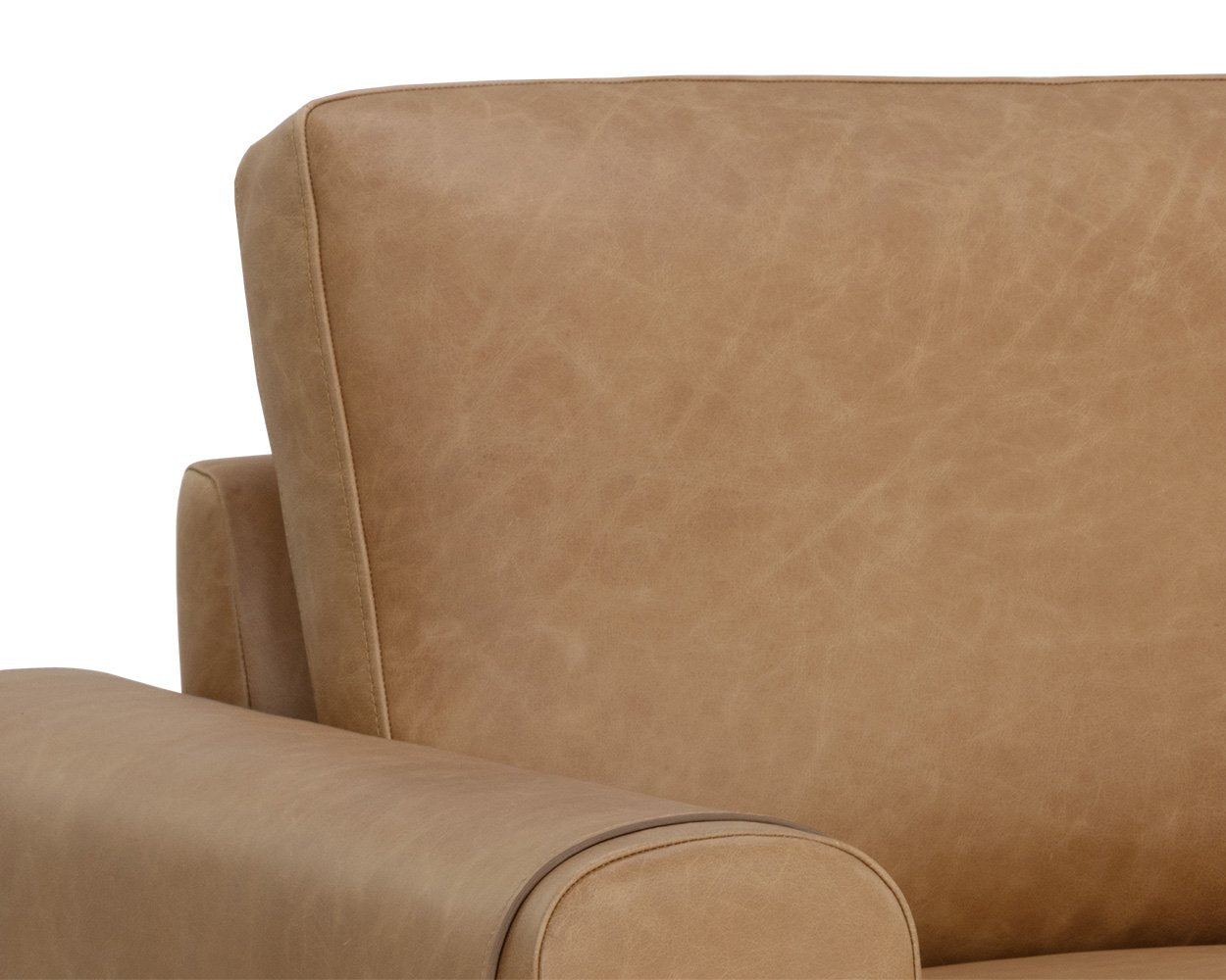 Sunpan Camus Armchair Ludlow Sesame Leather