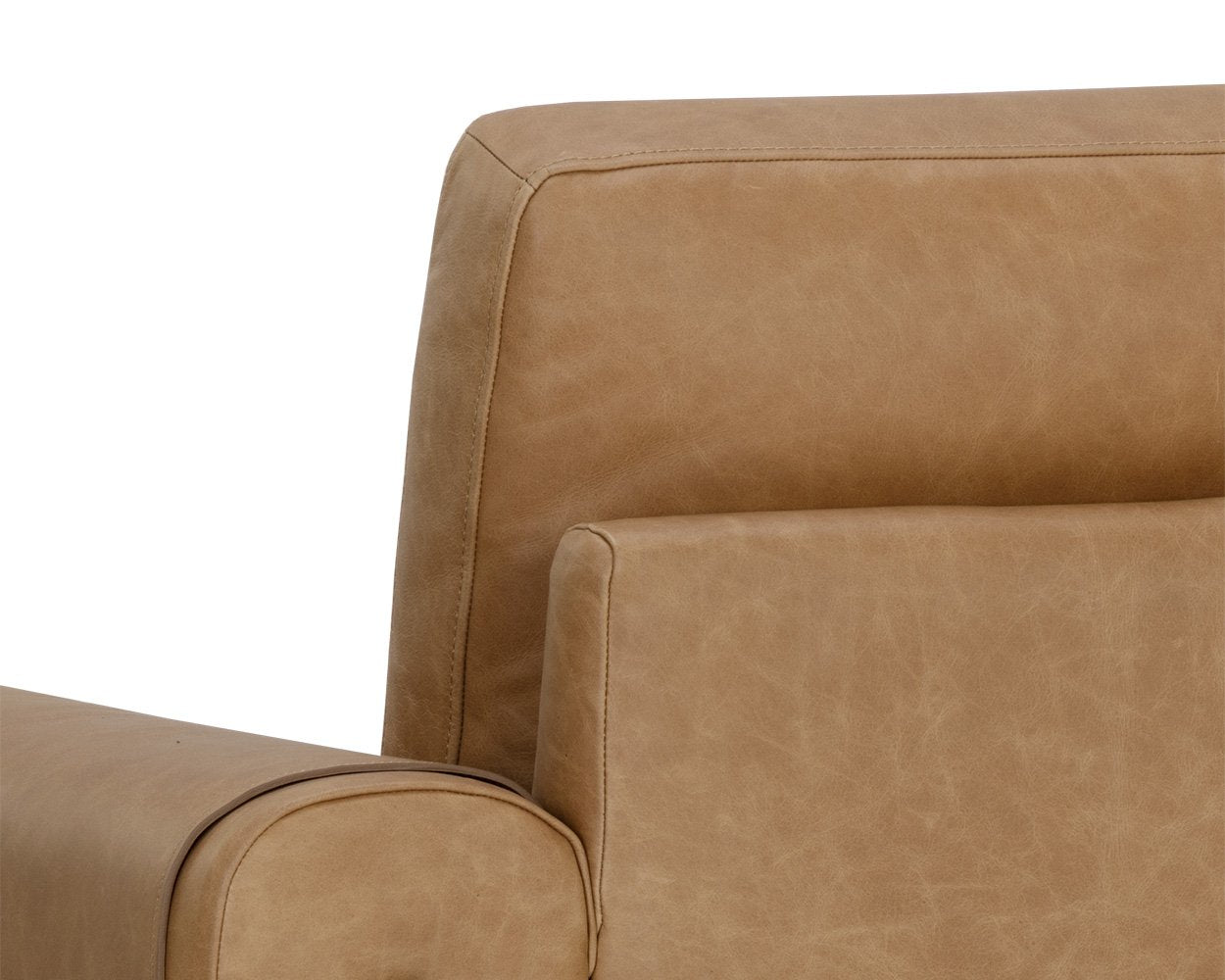 Sunpan Camus Armchair Ludlow Sesame Leather