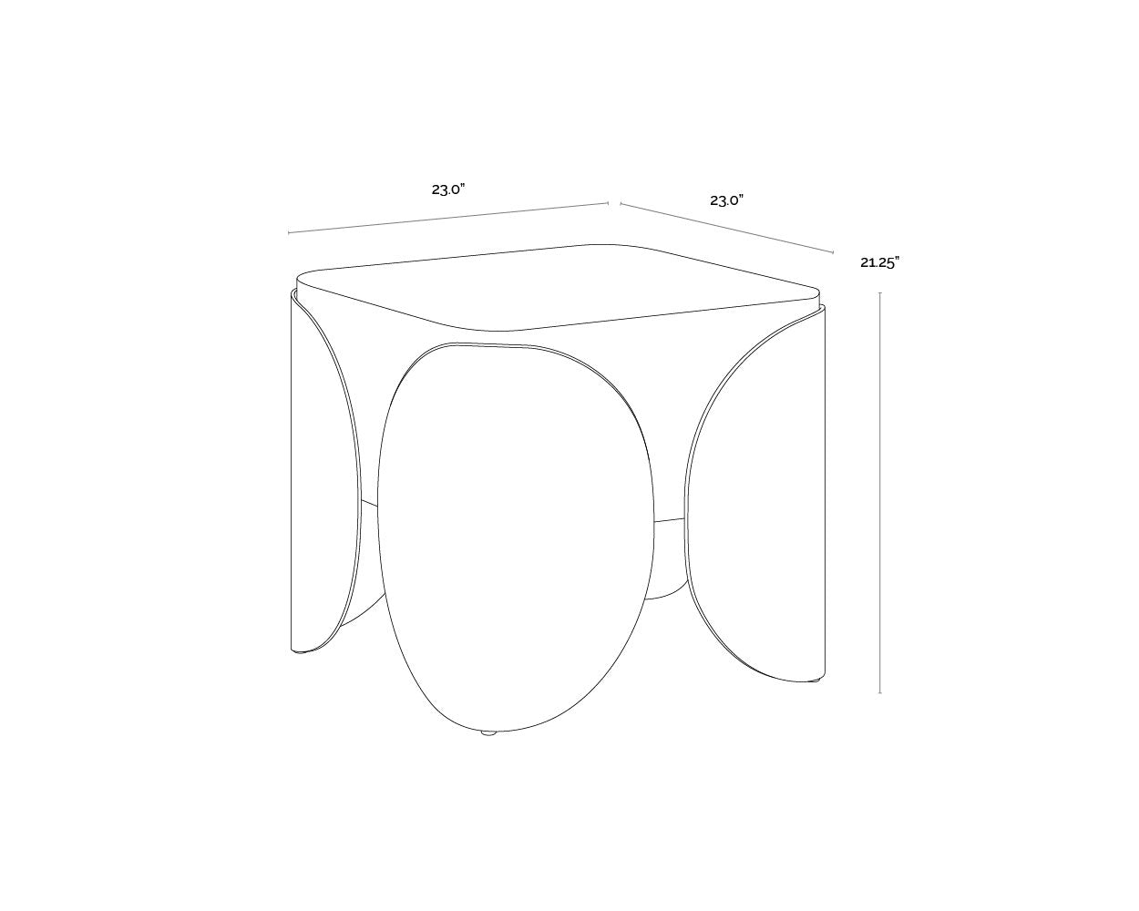 Sunpan Amarula Side Table