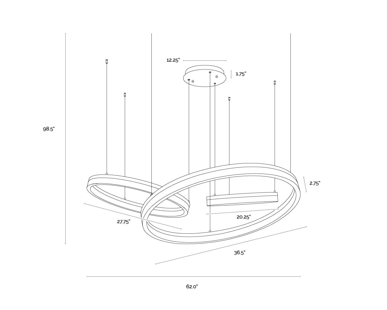 Sunpan Saphira Chandelier