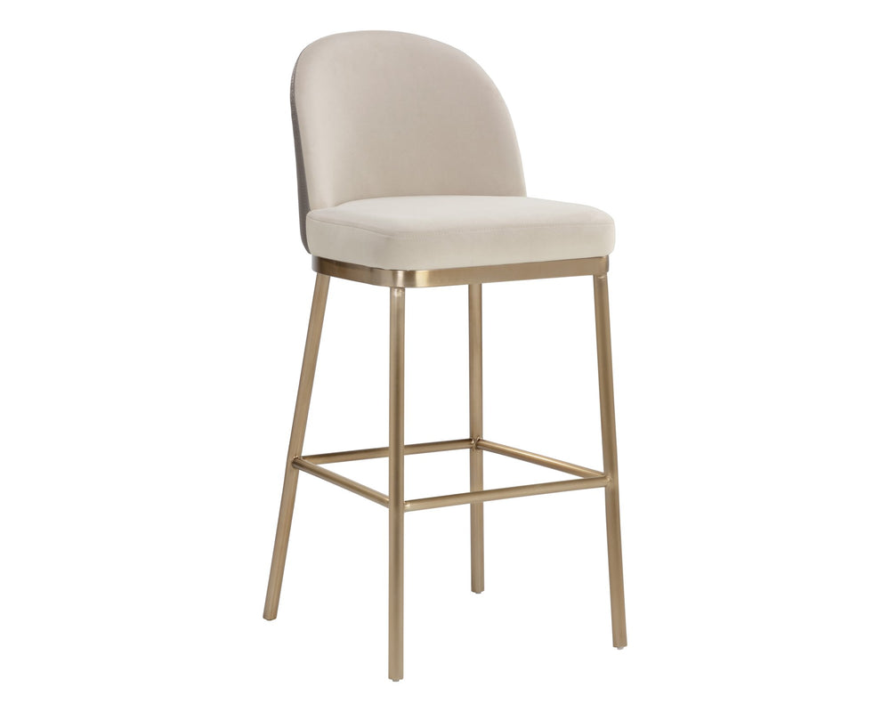 Sunpan Lavania Barstool Meg Taupe / Porcini Taupe