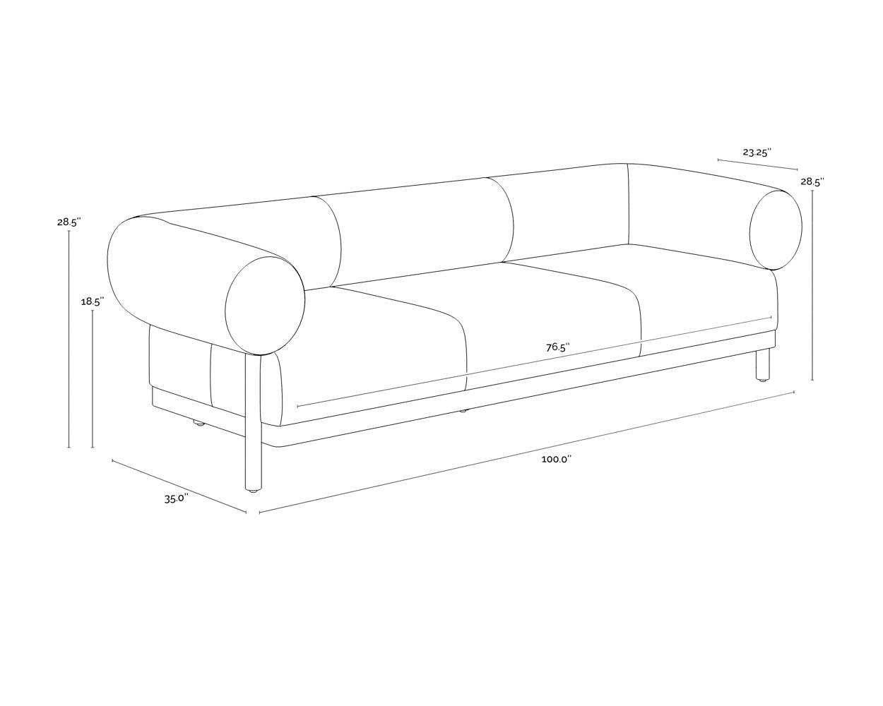 Sunpan Bromley Sofa