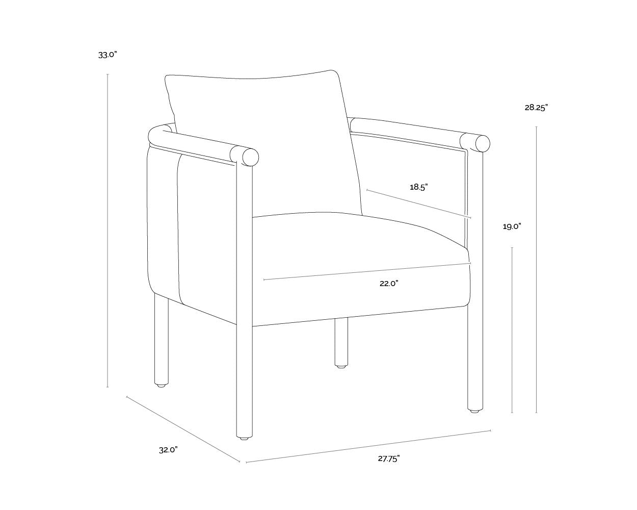Sunpan Wilder Lounge Chair