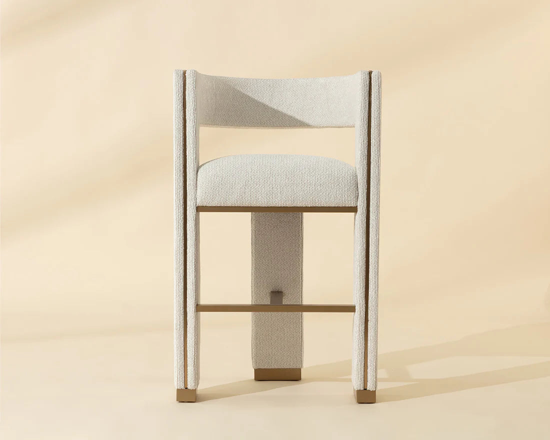Sunpan Adamina Barstool Rhea Light Barley