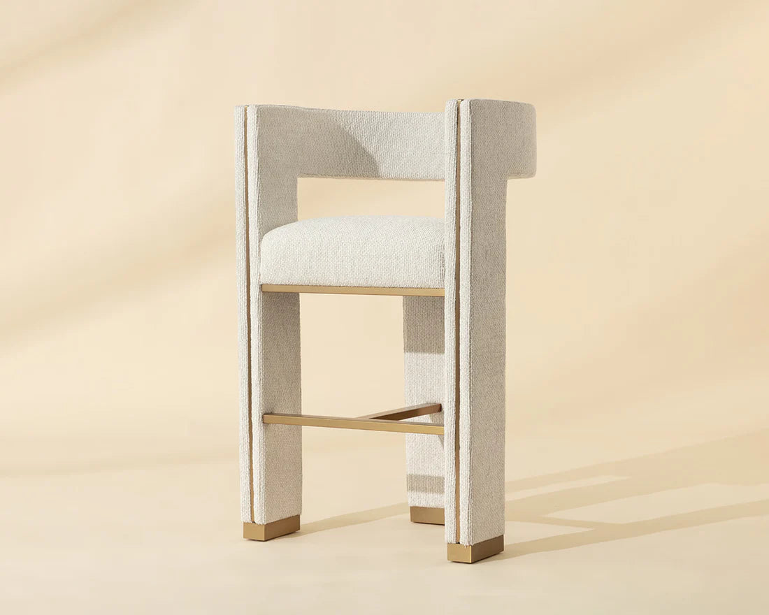 Sunpan Adamina Barstool Rhea Light Barley
