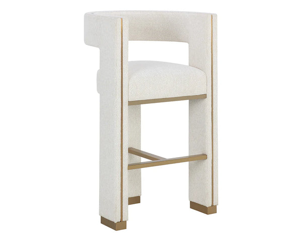 Sunpan Adamina Barstool Rhea Light Barley