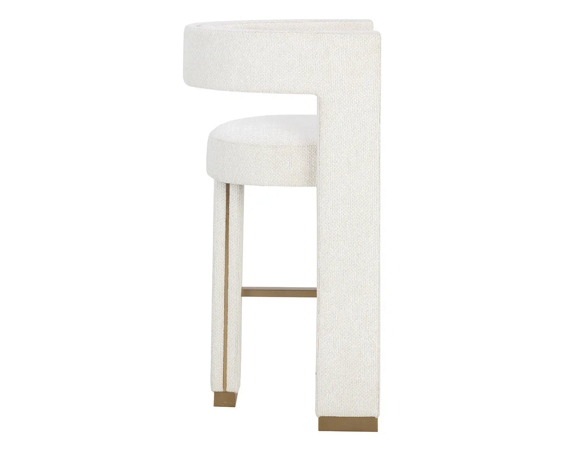 Sunpan Adamina Barstool Rhea Light Barley