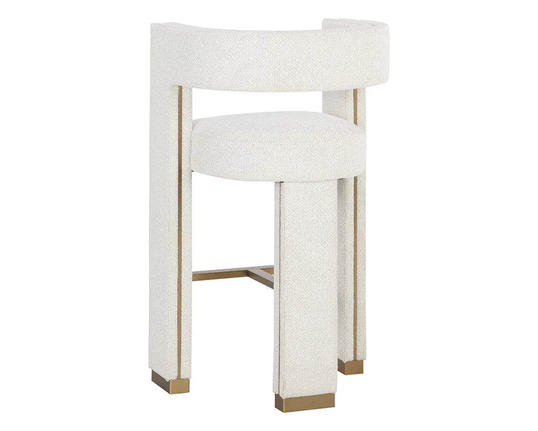 Sunpan Adamina Barstool Rhea Light Barley