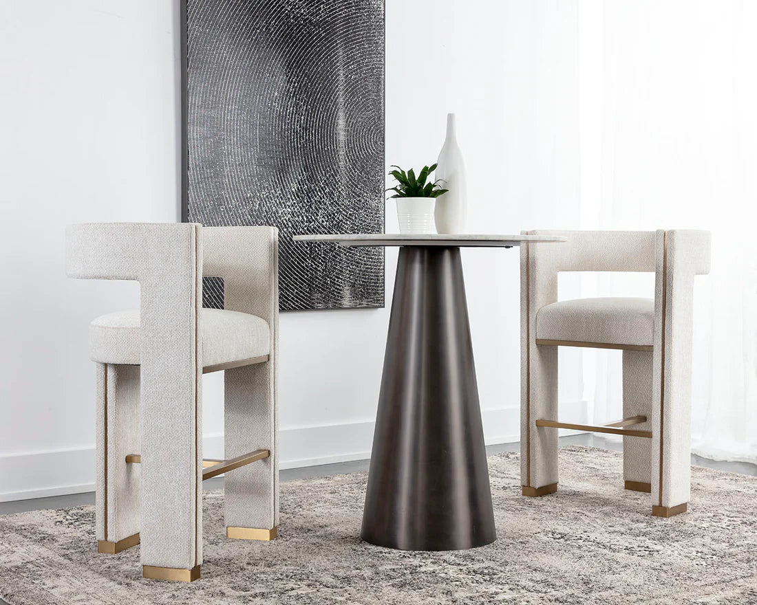 Sunpan Adamina Barstool Rhea Light Barley