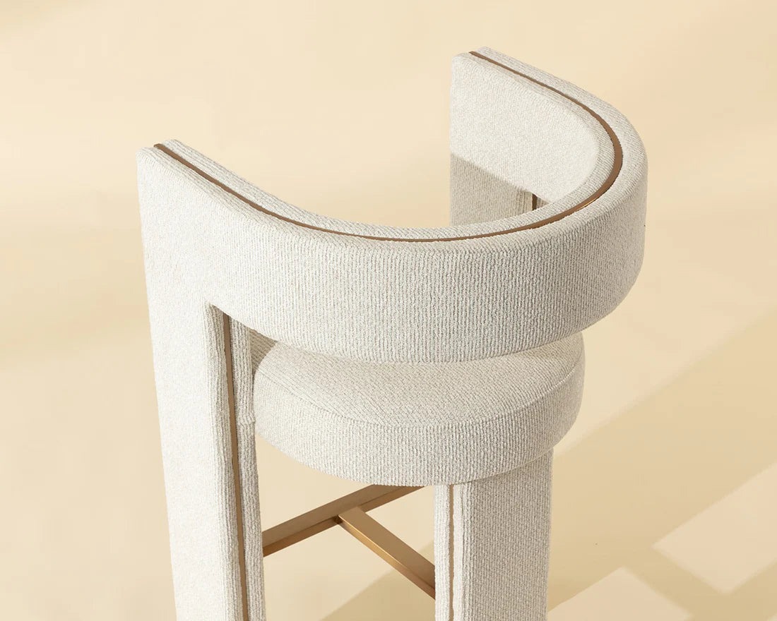 Sunpan Adamina Barstool Rhea Light Barley