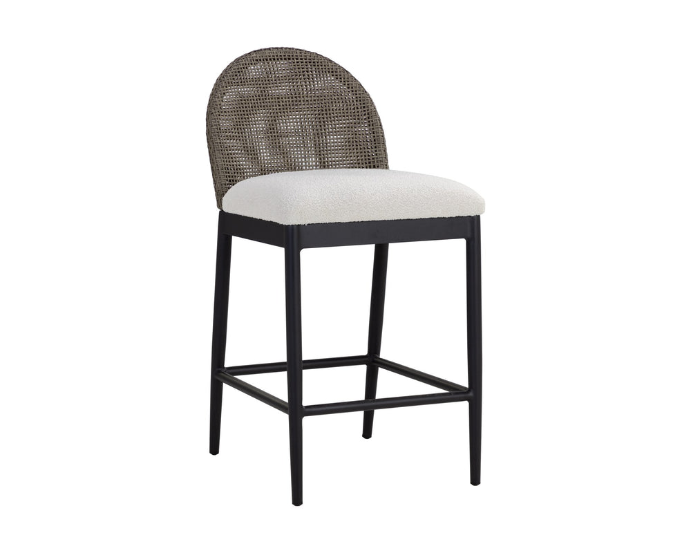 Sunpan Calandri Counter Stool Black Louis Cream