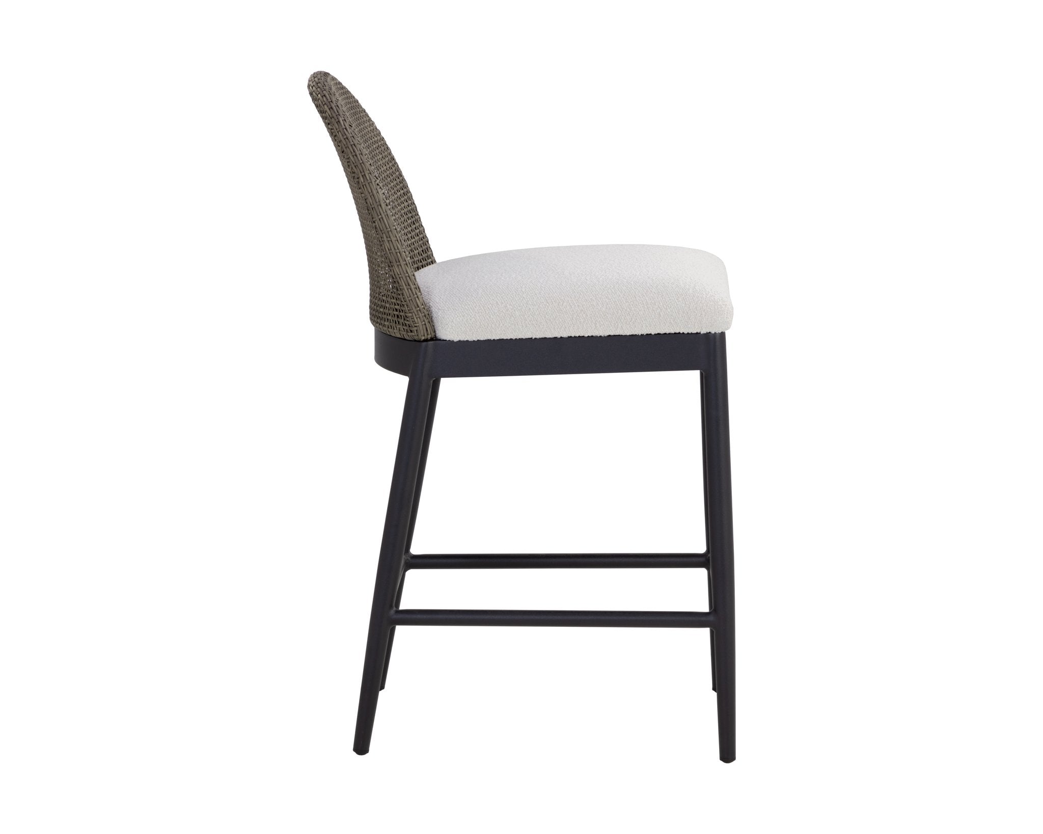 Sunpan Calandri Counter Stool Black Louis Cream