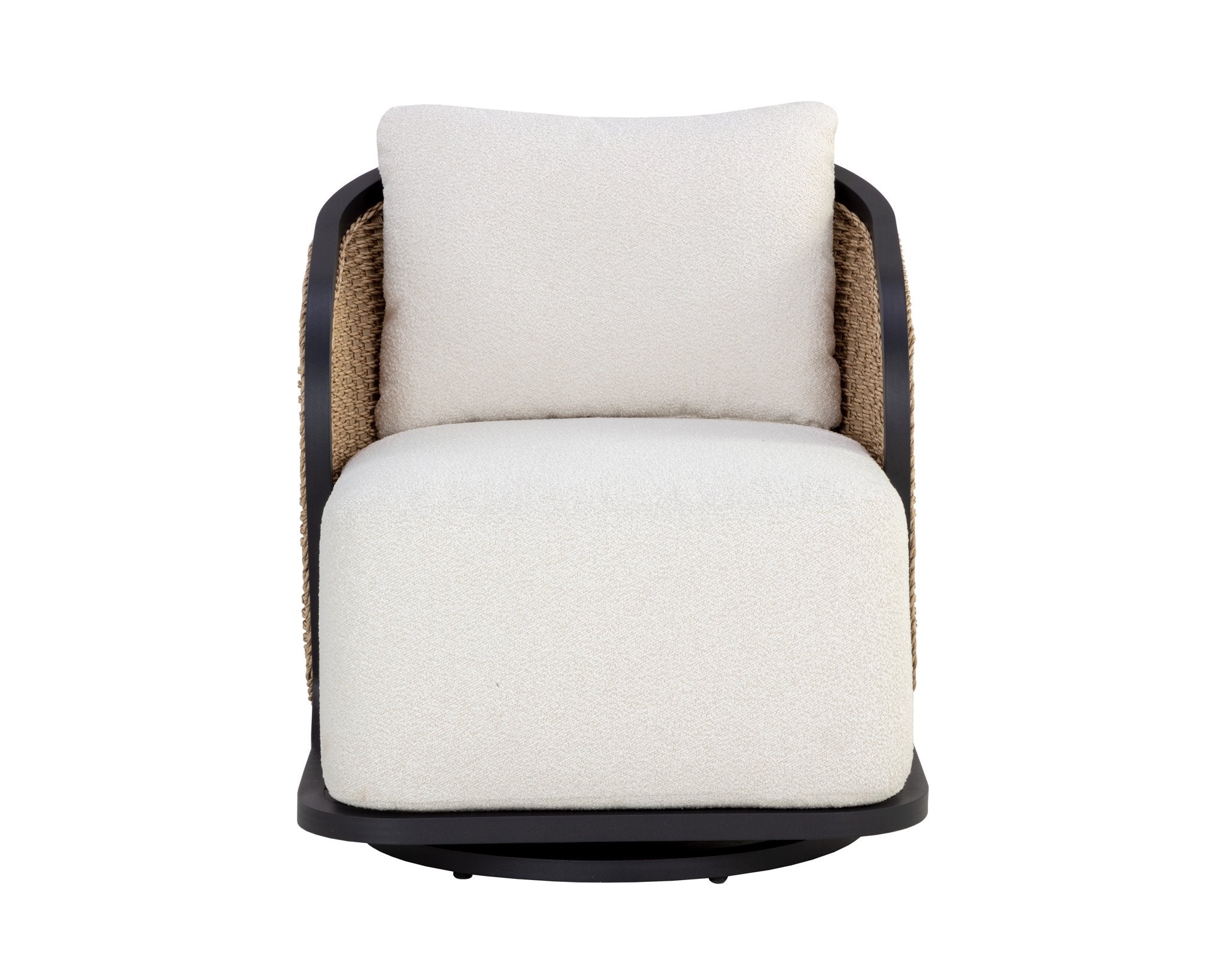 Sunpan Bora Swivel Armchair Louis Cream