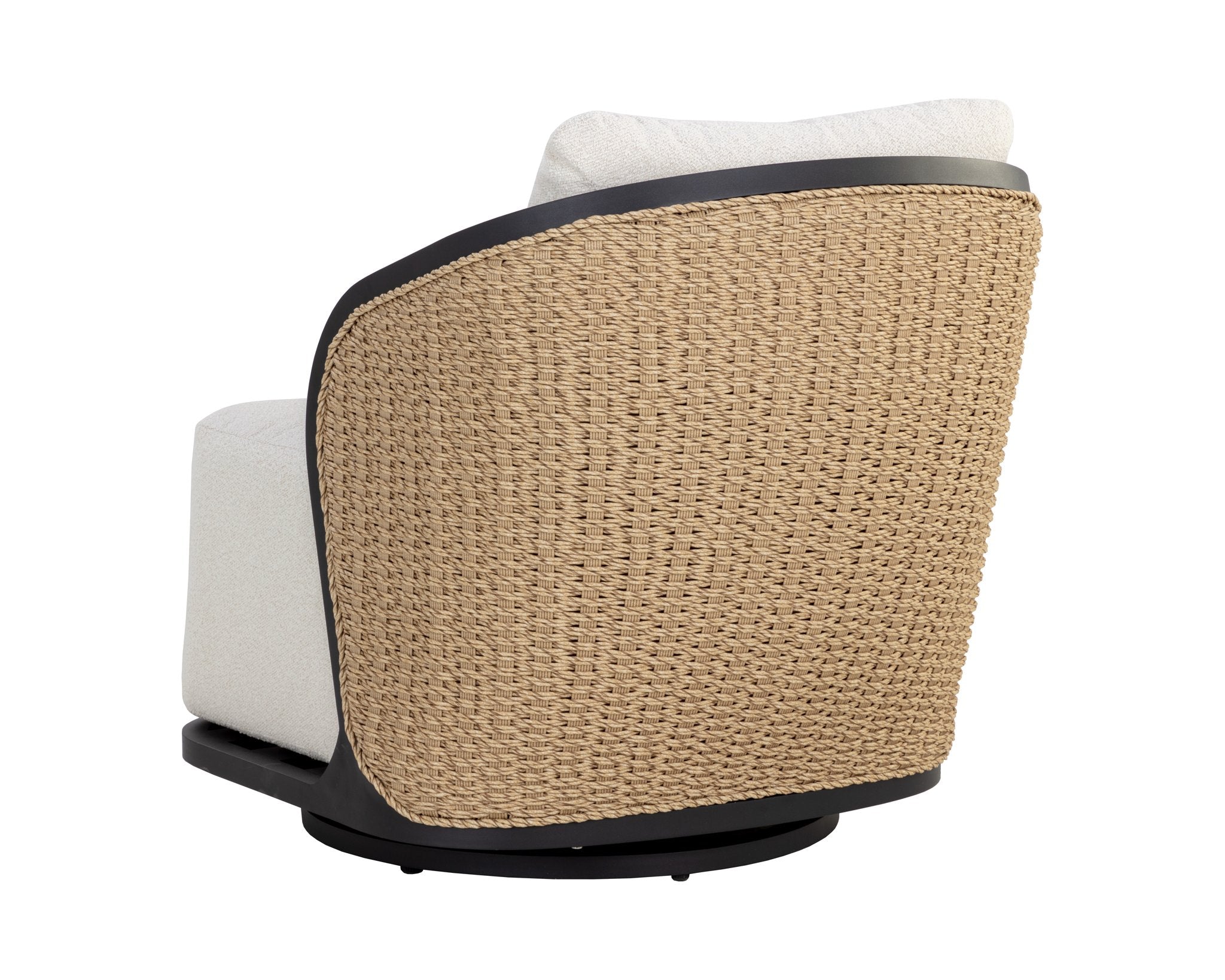 Sunpan Bora Swivel Armchair Louis Cream