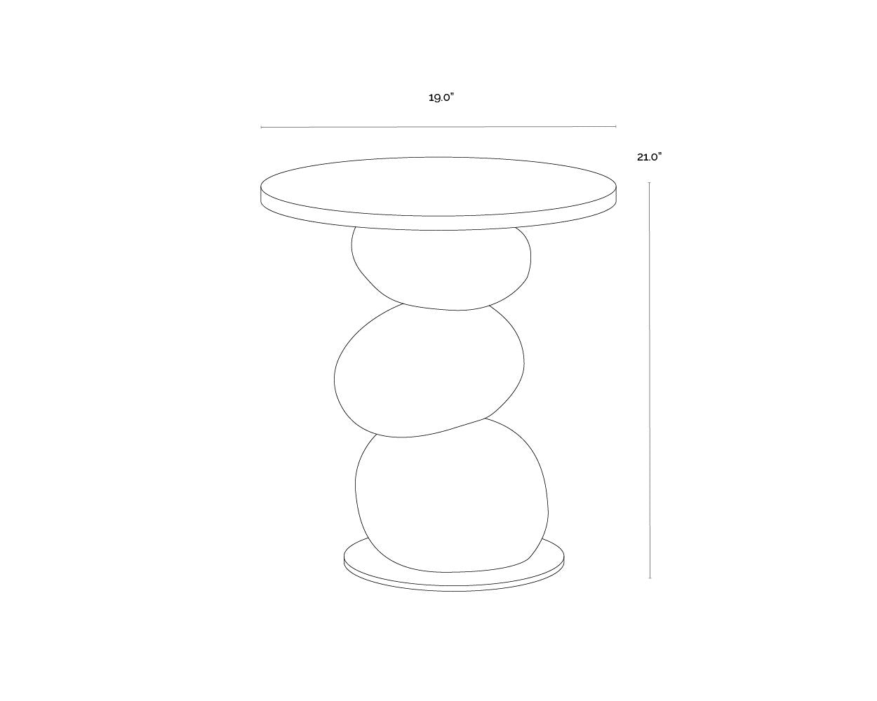 Sunpan Paplo End Table