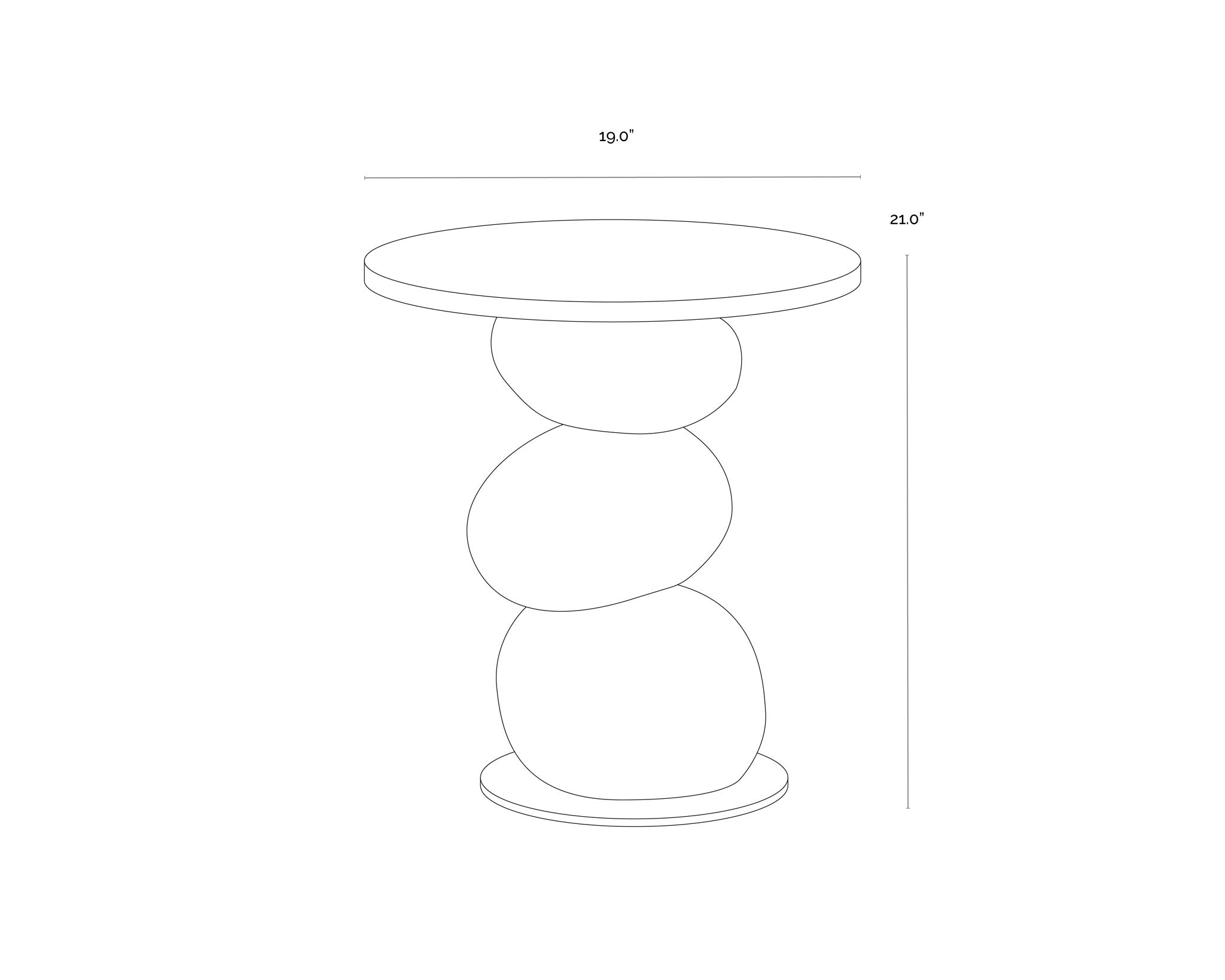 Sunpan Paplo End Table