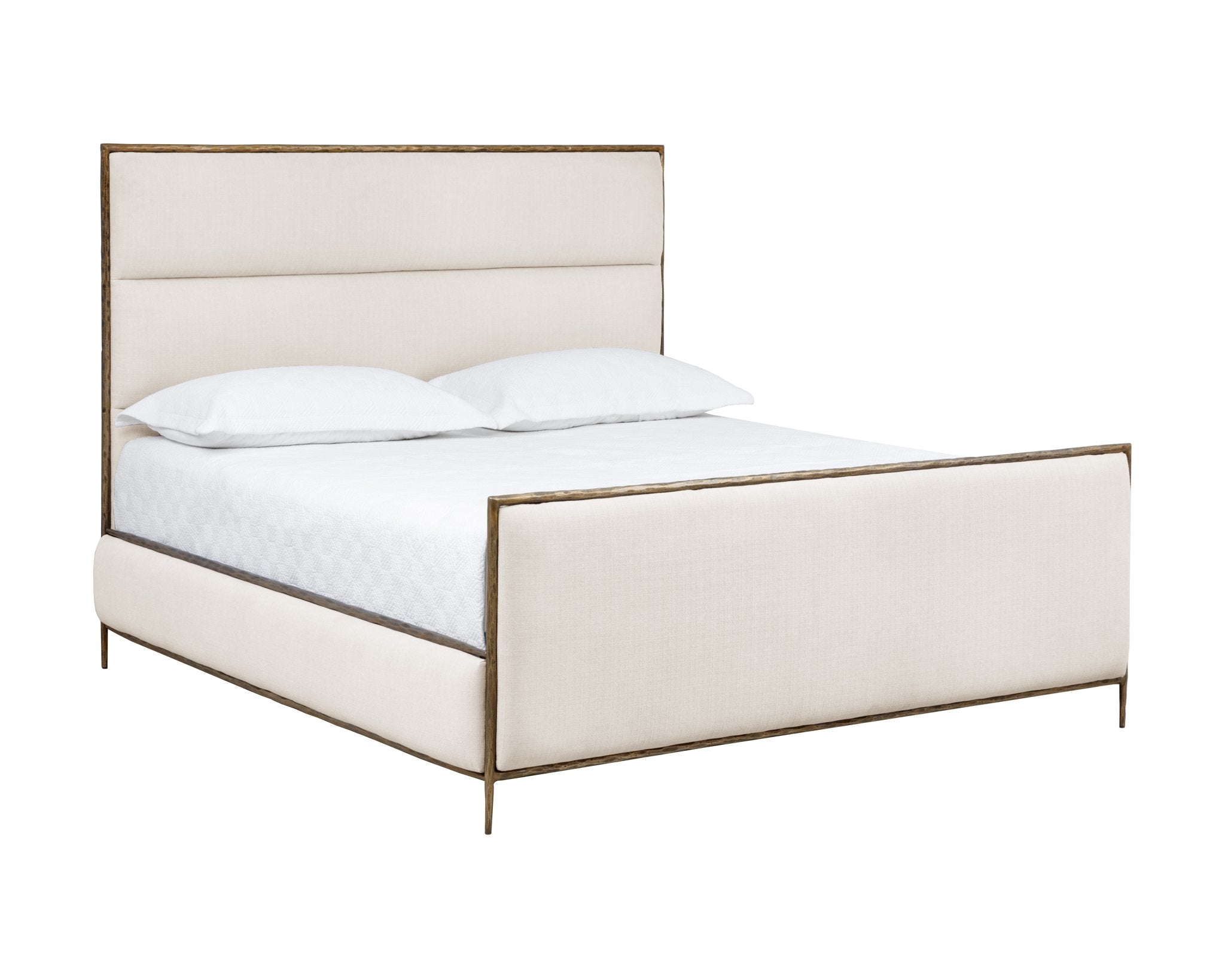 Sunpan Yasmine Bed King Zenith Alabaster