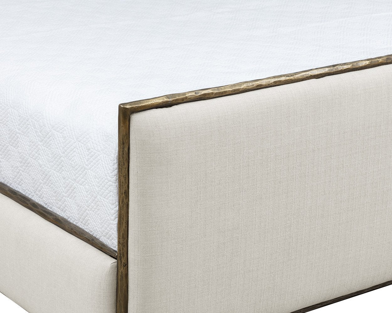 Sunpan Yasmine Bed King Zenith Alabaster