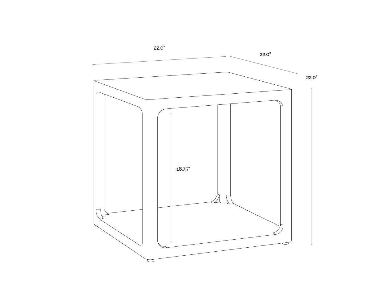 Sunpan Doncaster Side Table