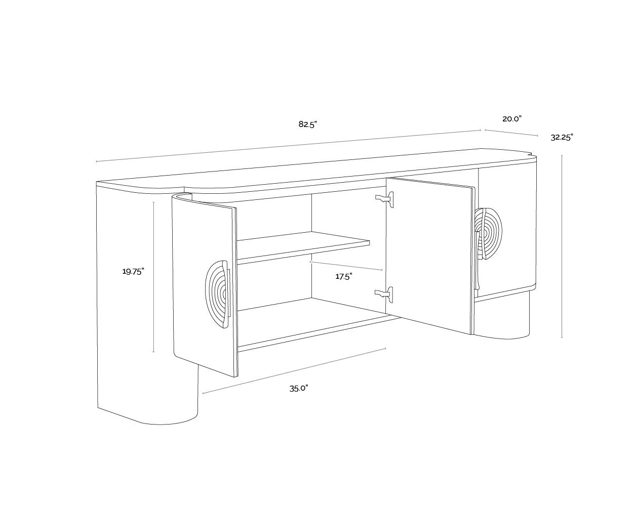 Sunpan Dresden Sideboard
