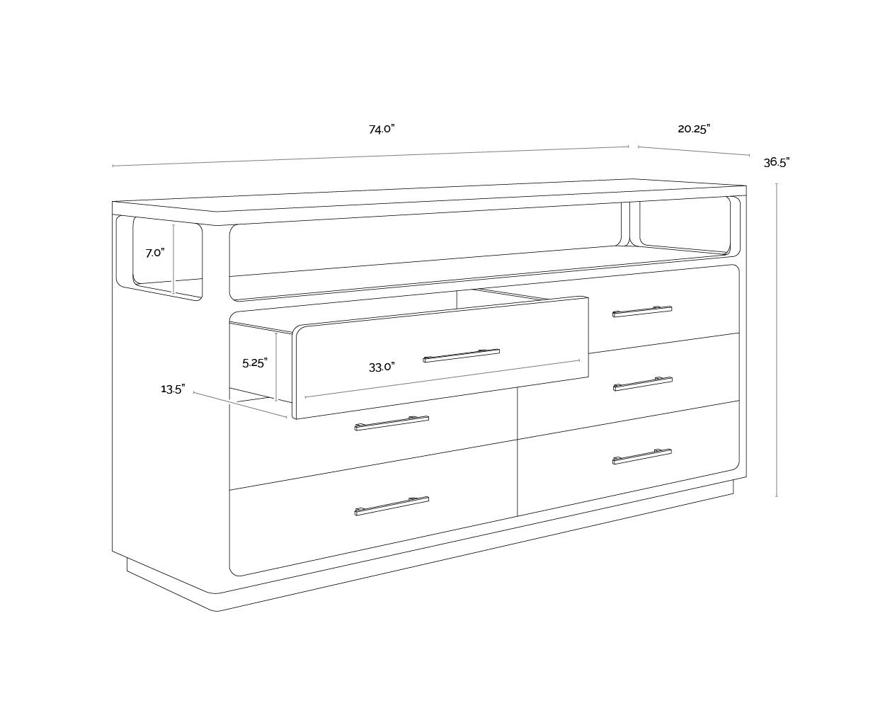 Sunpan Danette Dresser
