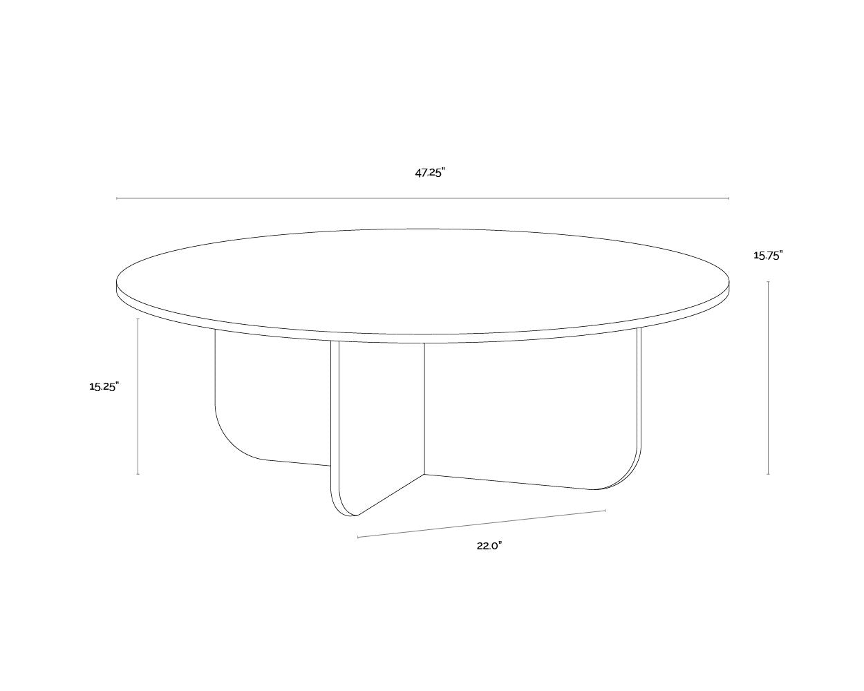 Sunpan Bonita Coffee Table
