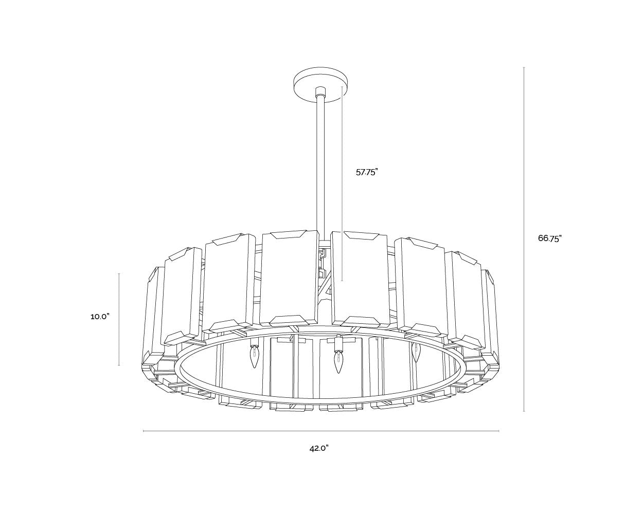 Sunpan Rovira Chandelier