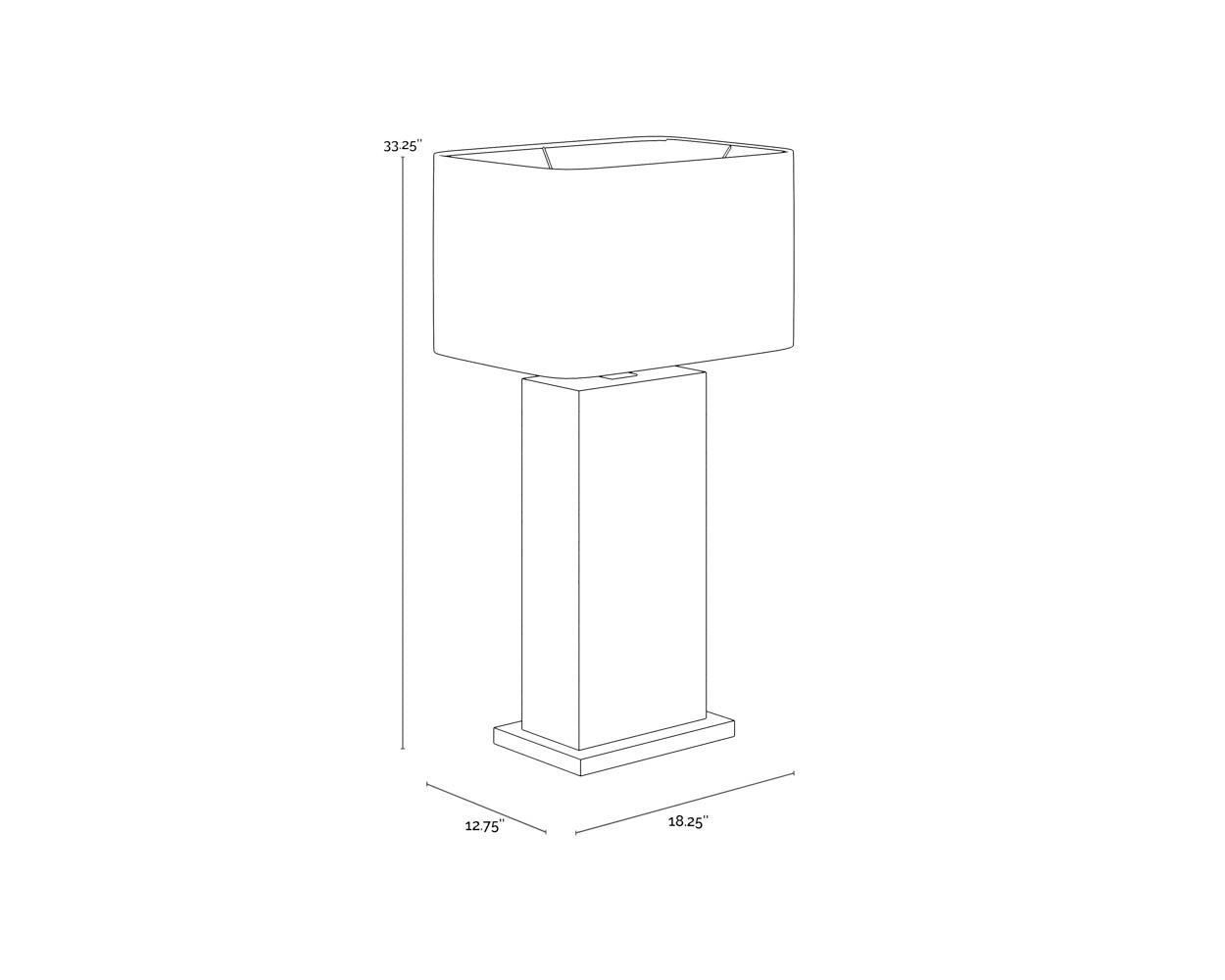 Sunpan Rovira Table Lamp