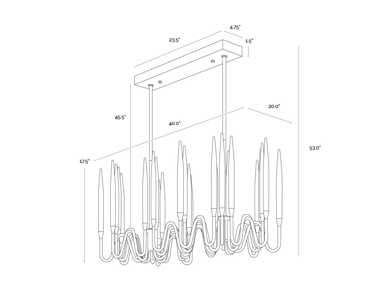 Sunpan Hestia Chandelier