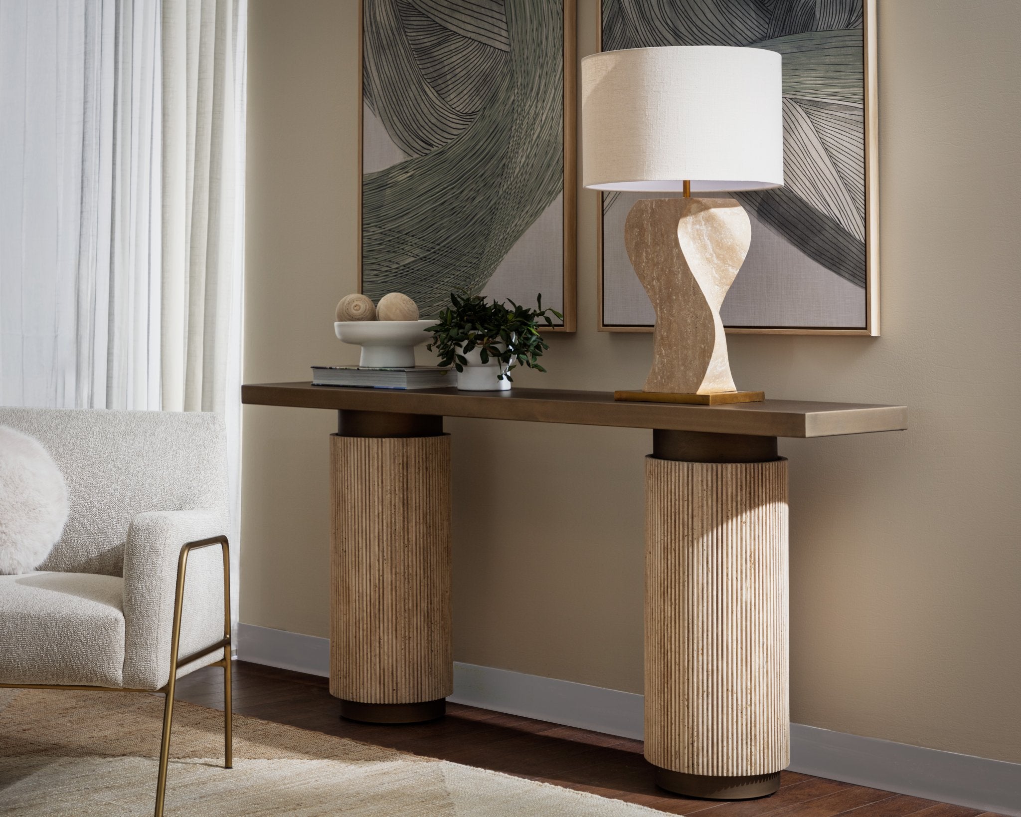 Sunpan Ashva Console Table