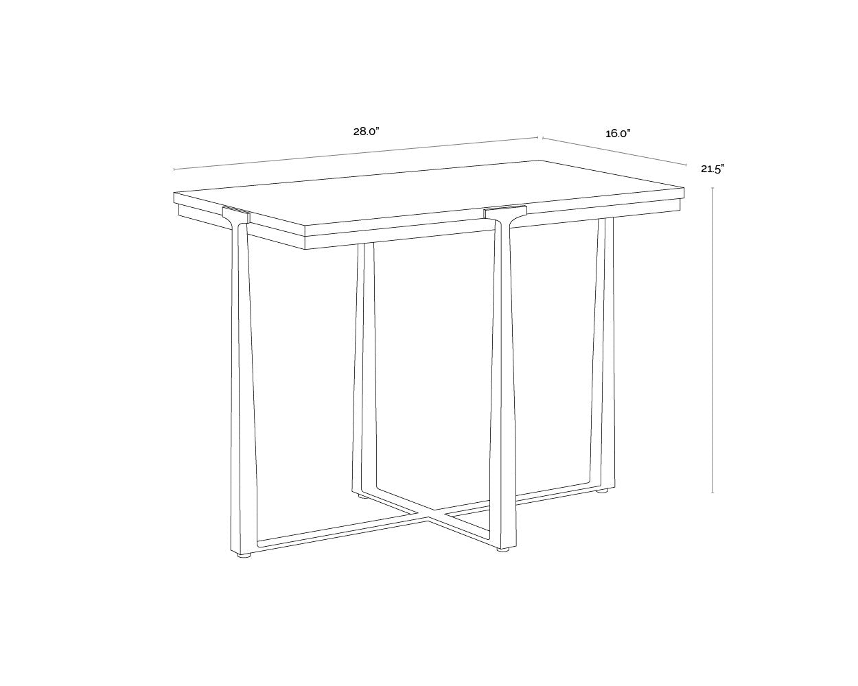 Sunpan Cowell Side Table