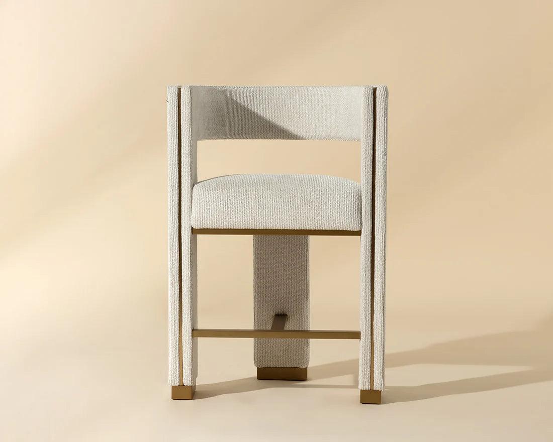 Sunpan Adamina Counter Stool Rhea Light Barley