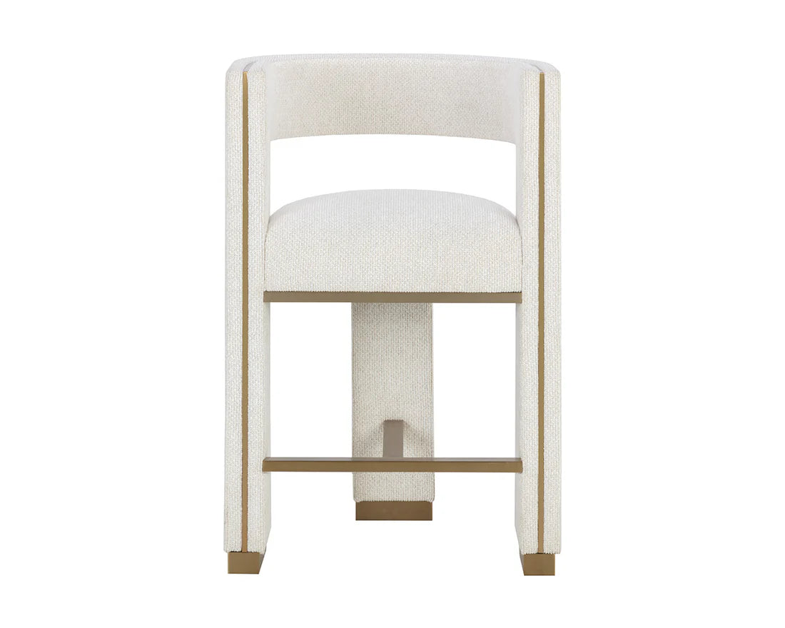 Sunpan Adamina Counter Stool Rhea Light Barley