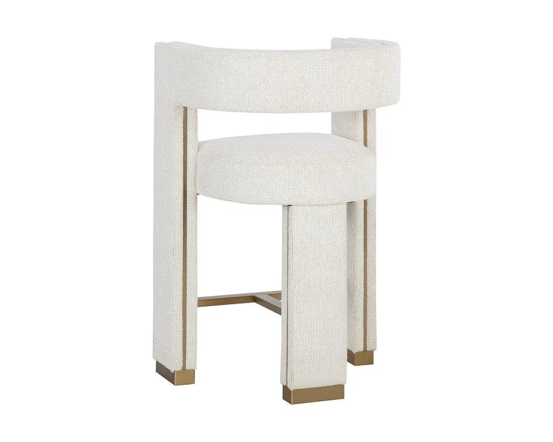 Sunpan Adamina Counter Stool Rhea Light Barley