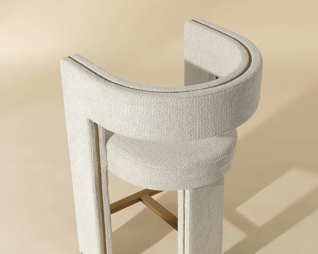 Sunpan Adamina Counter Stool Rhea Light Barley
