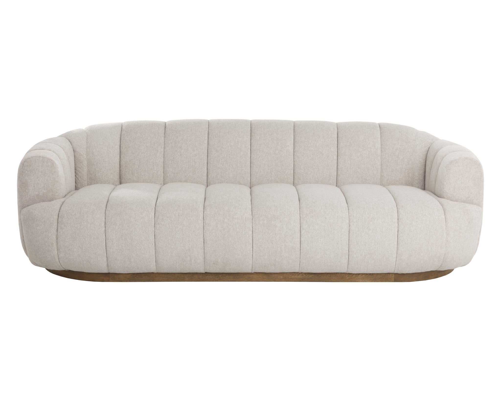 Sunpan Tadeo Sofa Warm Brown Dove Cream