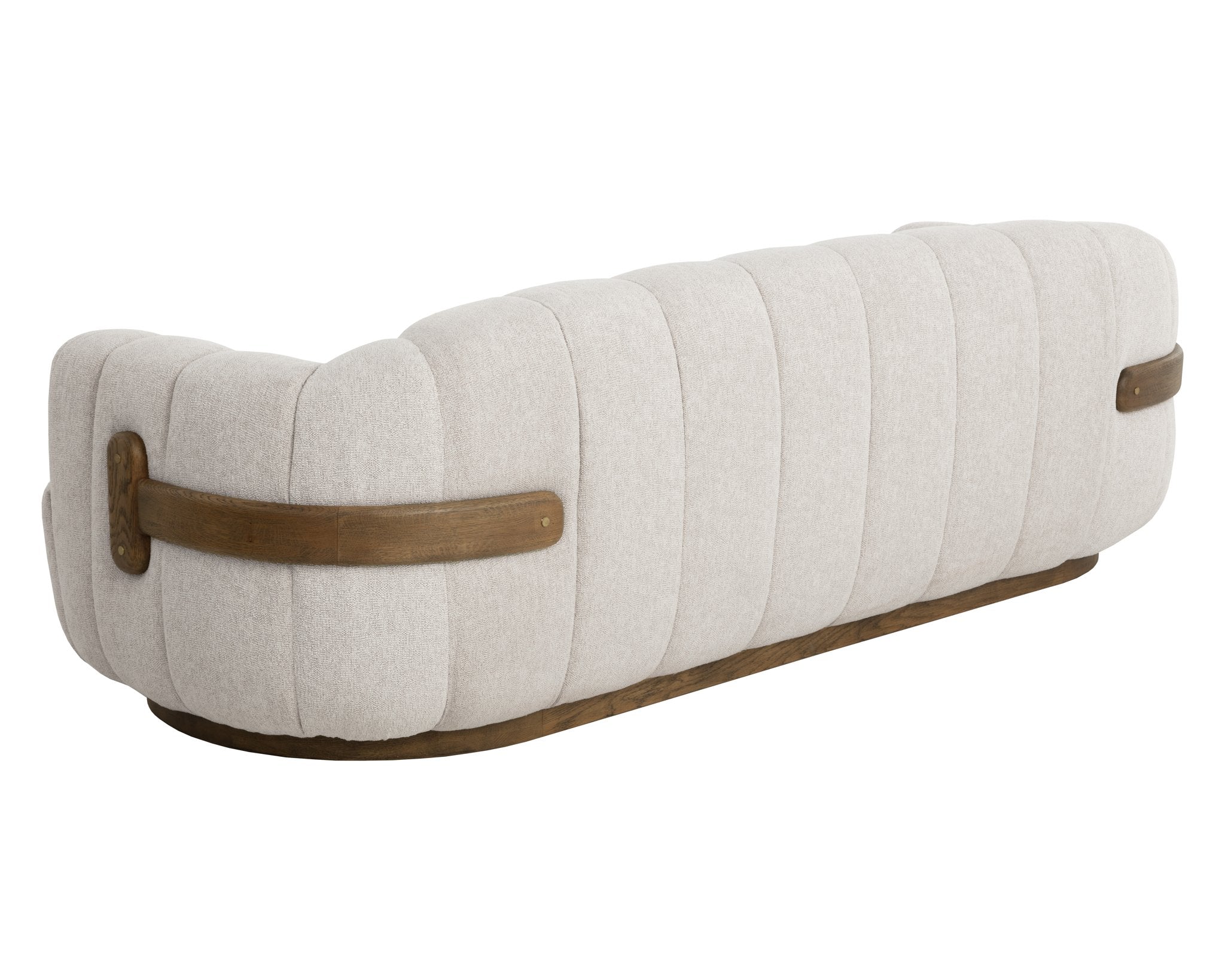 Sunpan Tadeo Sofa Warm Brown Dove Cream