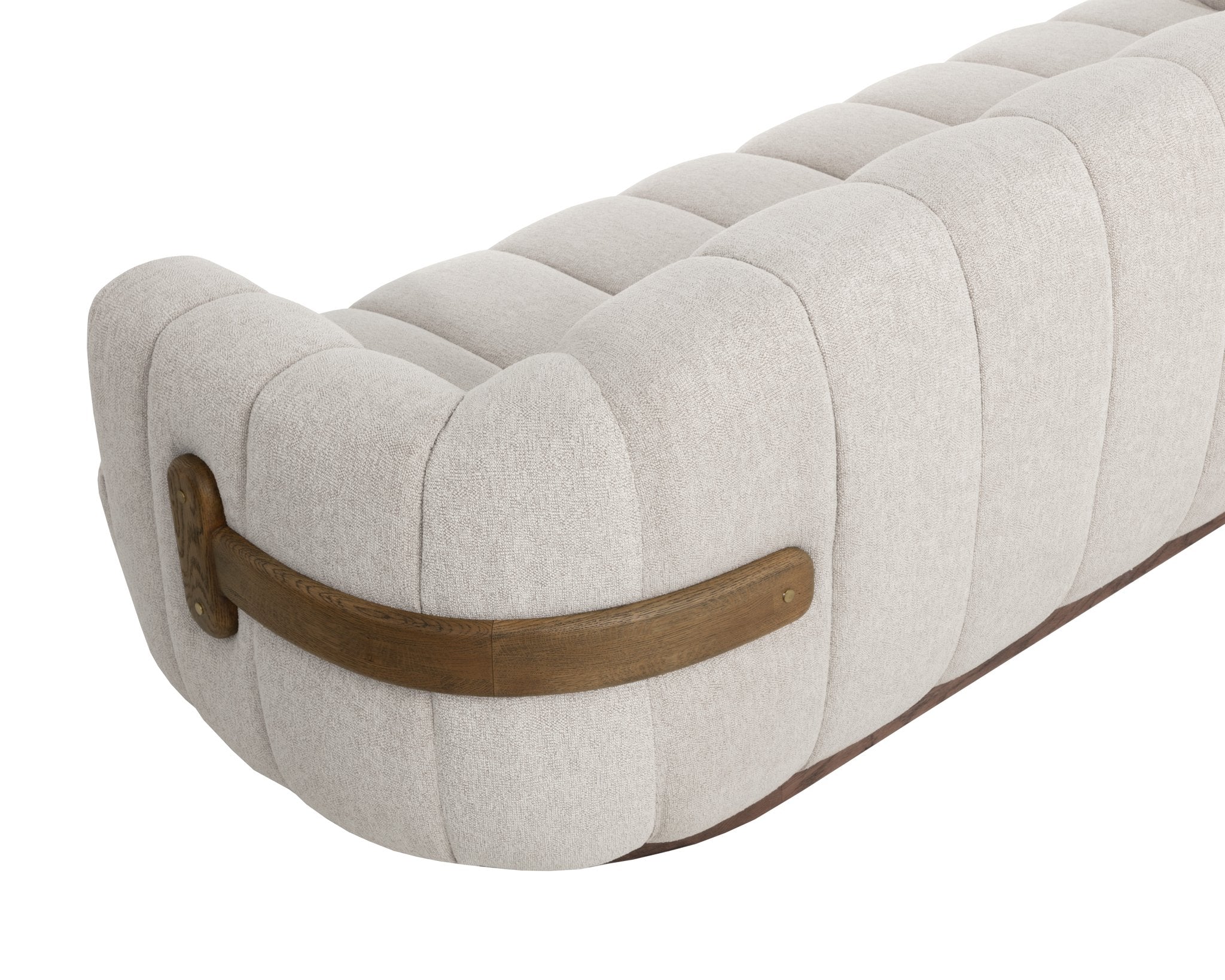Sunpan Tadeo Sofa Warm Brown Dove Cream