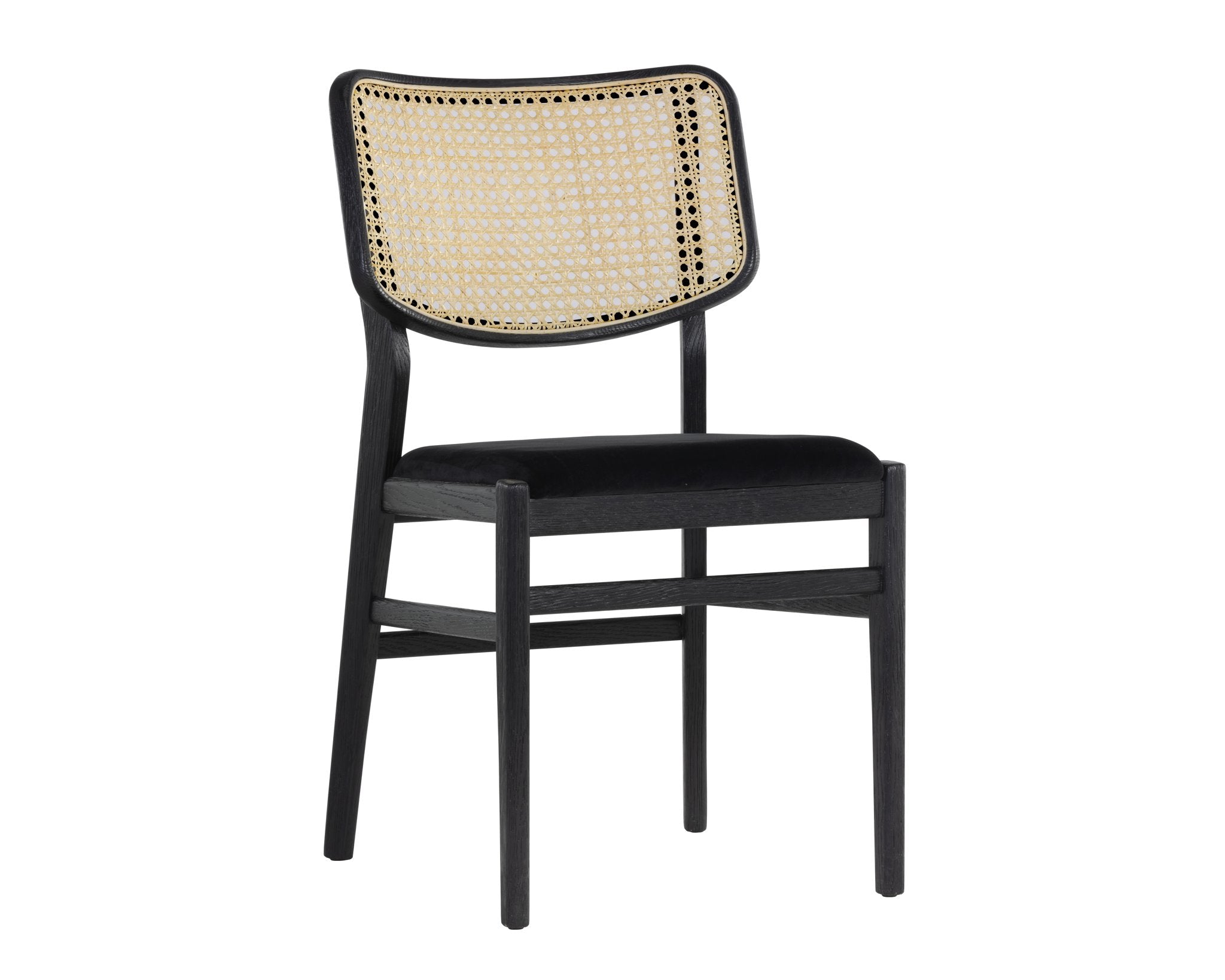 Sunpan Annex Dining Chair Abbington Black / Natural Set Of 2
