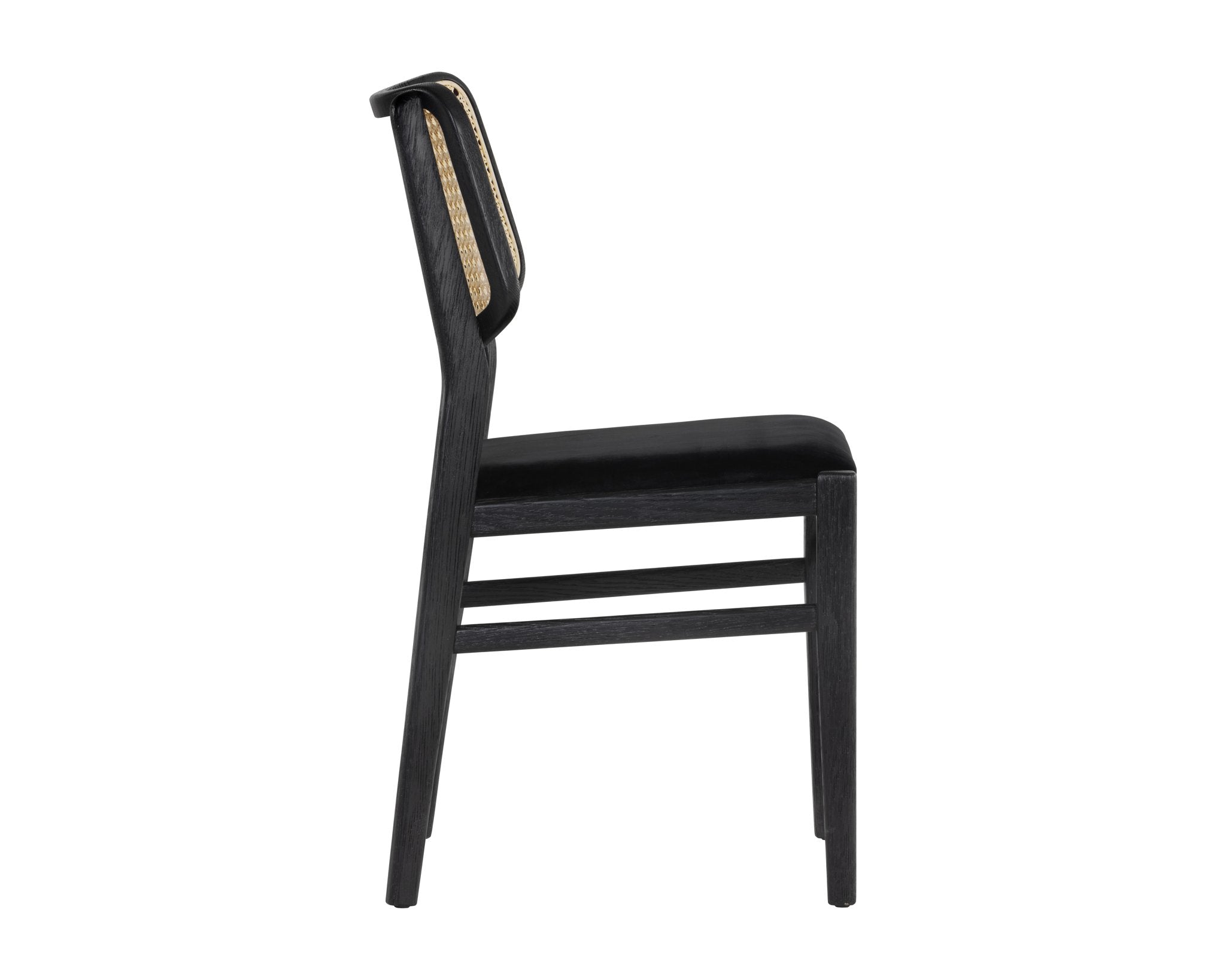 Sunpan Annex Dining Chair Abbington Black / Natural Set Of 2