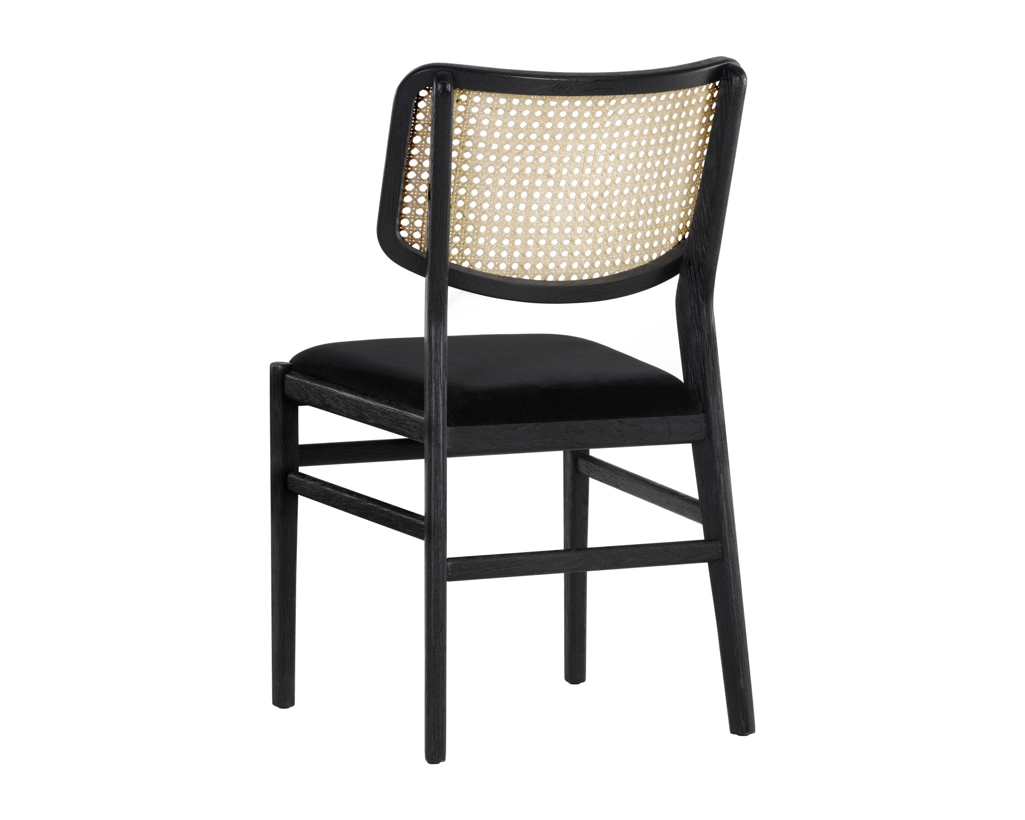 Sunpan Annex Dining Chair Abbington Black / Natural Set Of 2