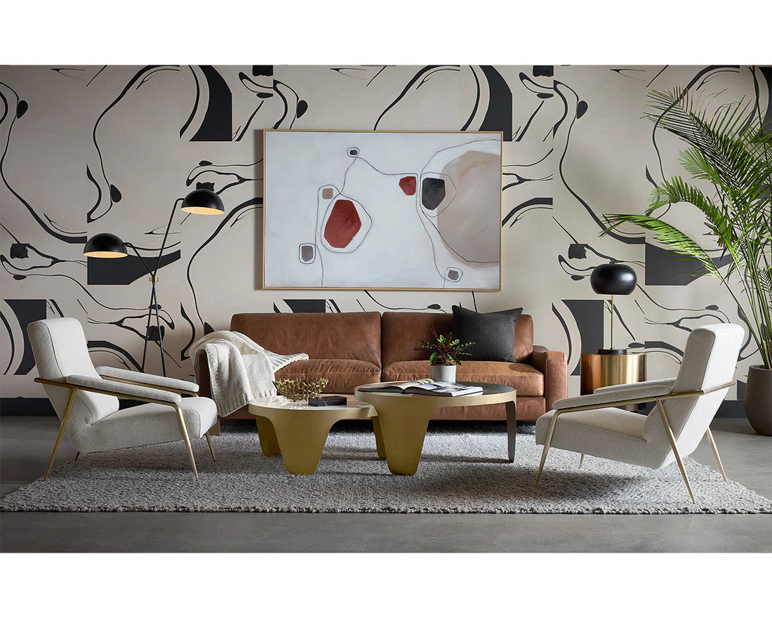 Sunpan Rafael Sofa Lucia Tobacco Leather