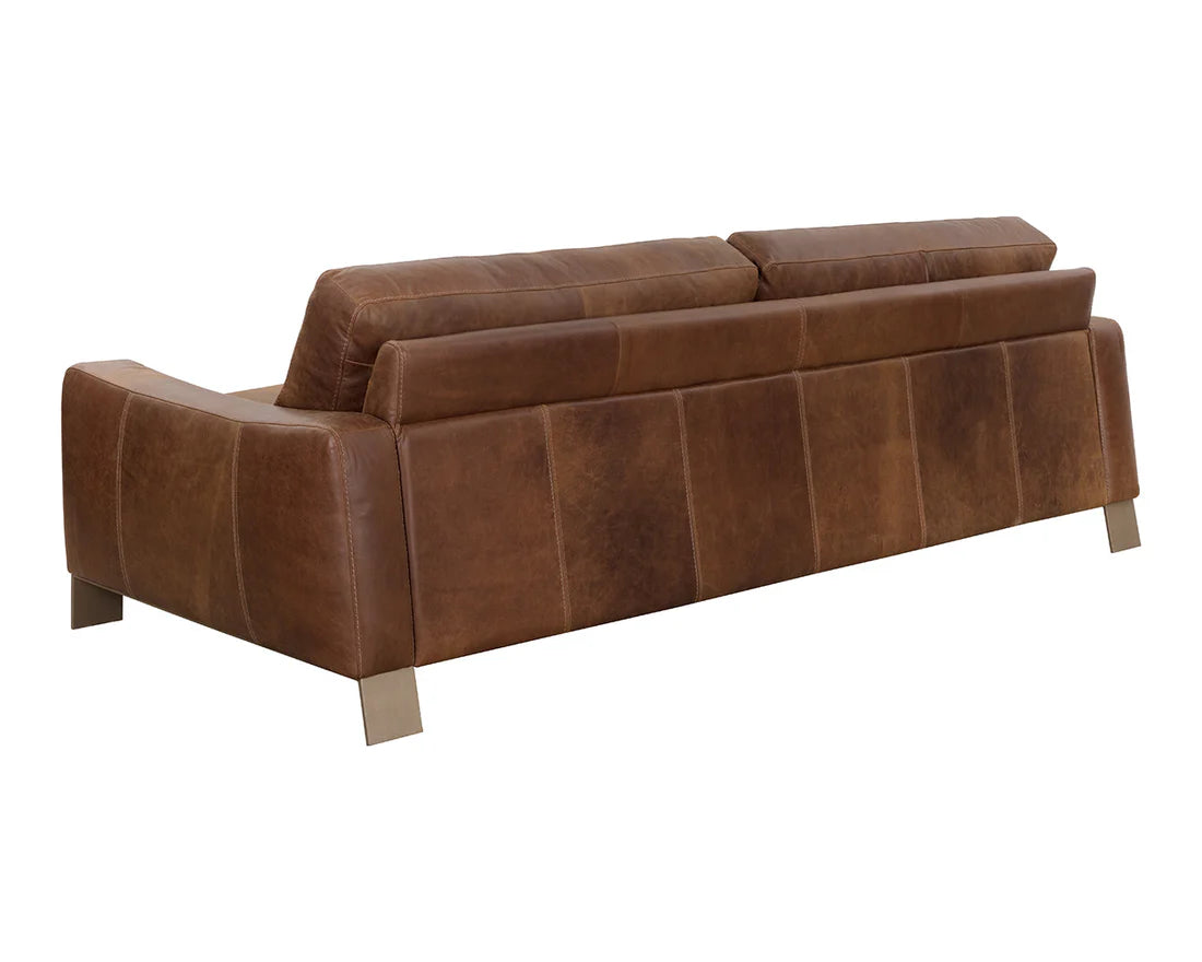 Sunpan Rafael Sofa Lucia Tobacco Leather