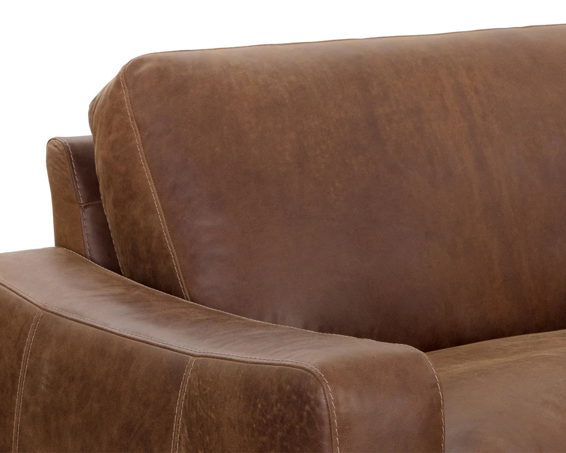 Sunpan Rafael Sofa Lucia Tobacco Leather